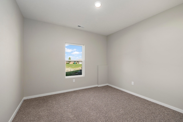 view of carpeted empty room