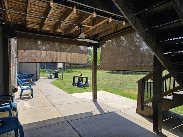 view of patio with a gazebo