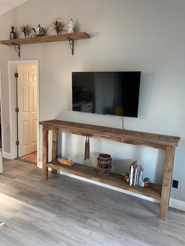 room details featuring hardwood / wood-style flooring