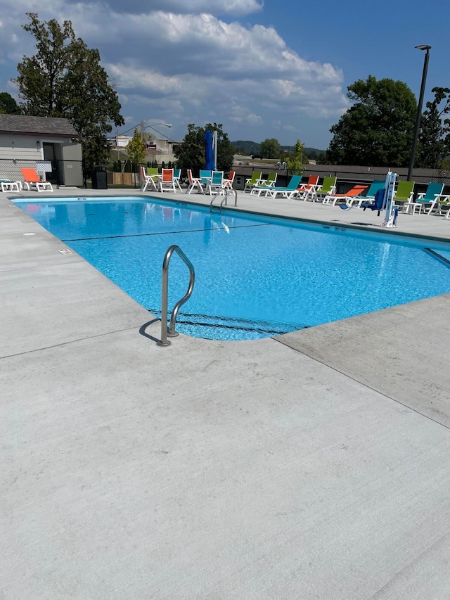 view of pool