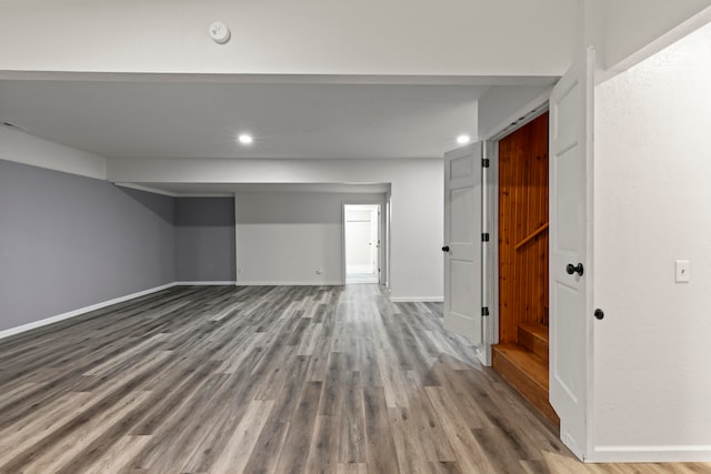 interior space with wood-type flooring