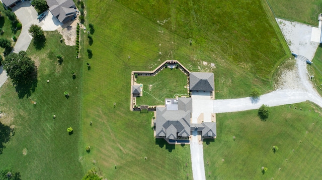 bird's eye view featuring a rural view