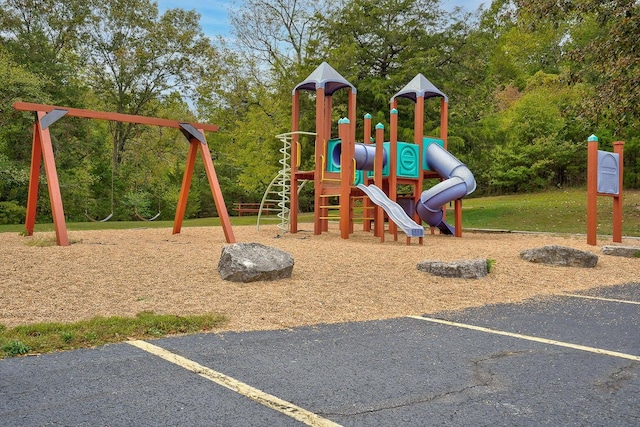 view of jungle gym