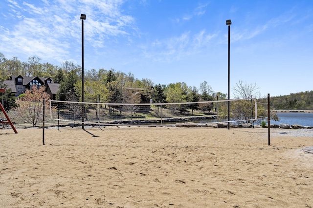 880 Black Forest Ln, Branson West, MO 65737 - view of property's community with volleyball court and a water view