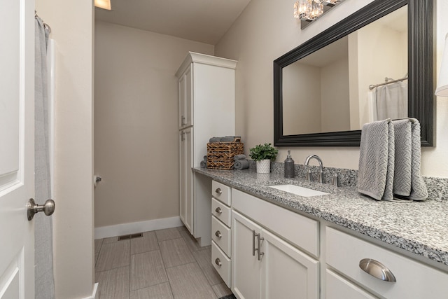 bathroom with vanity