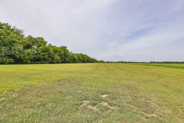 view of yard featuring a rural view