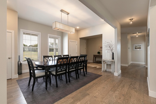 dining room featuring hardwood / wood-style floors