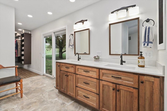 bathroom featuring vanity