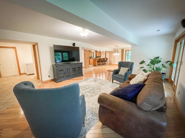 6643 E Turner Springs Dr, Springfield, MO 65809 - living room with wood finished floors and baseboards