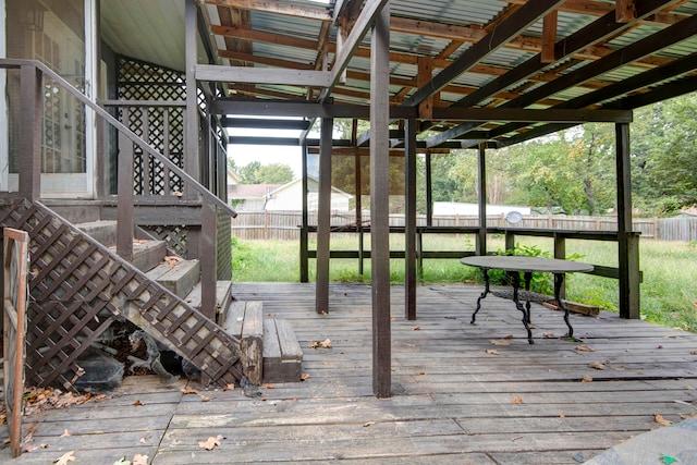 view of wooden terrace