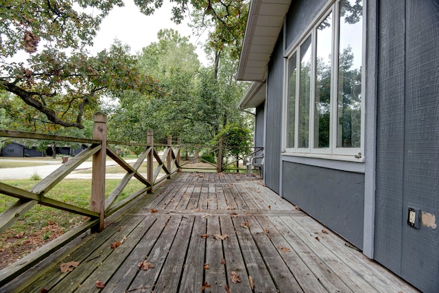 view of wooden terrace