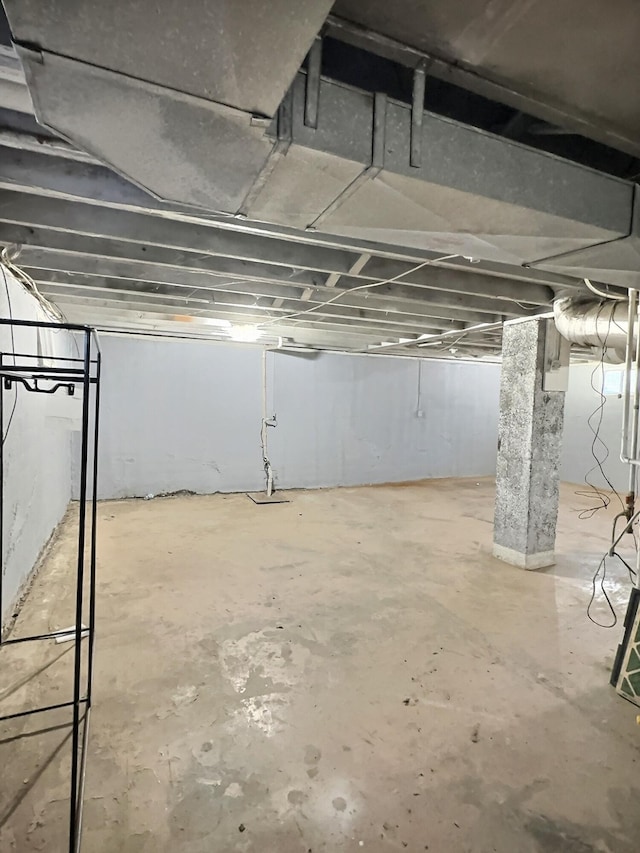 view of basement