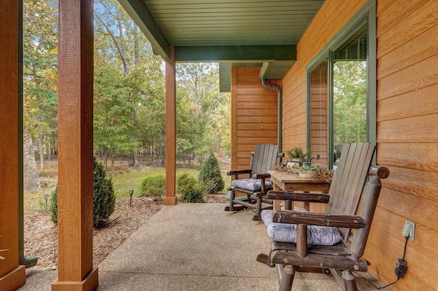 view of sunroom