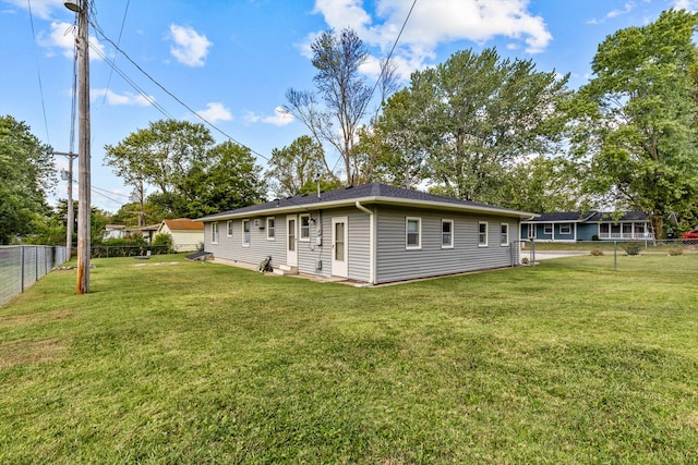 exterior space featuring a yard