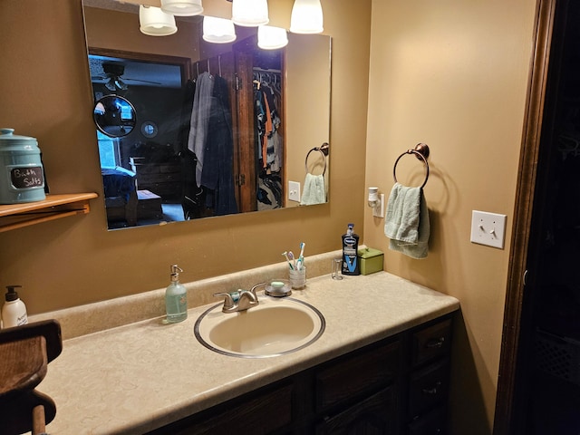 bathroom featuring vanity