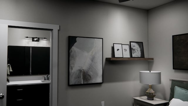 bathroom featuring vanity