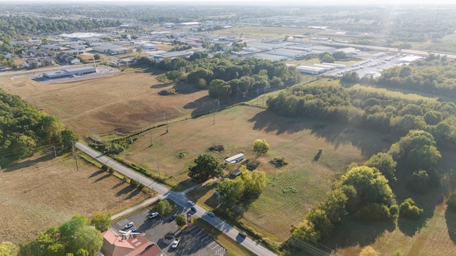 drone / aerial view with a rural view