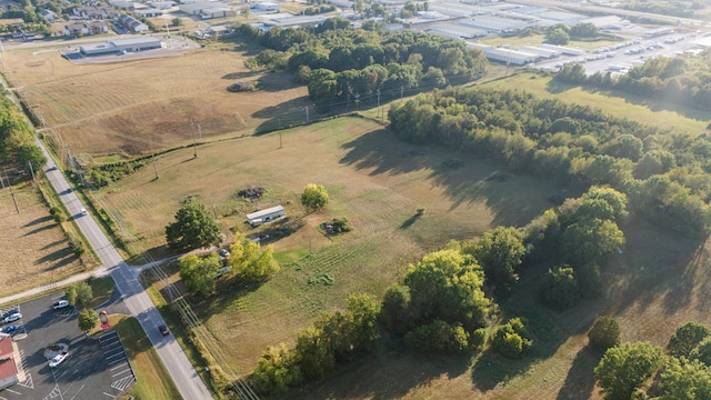 drone / aerial view with a rural view