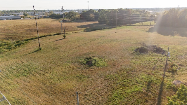 aerial view with a rural view