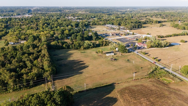 aerial view with a rural view