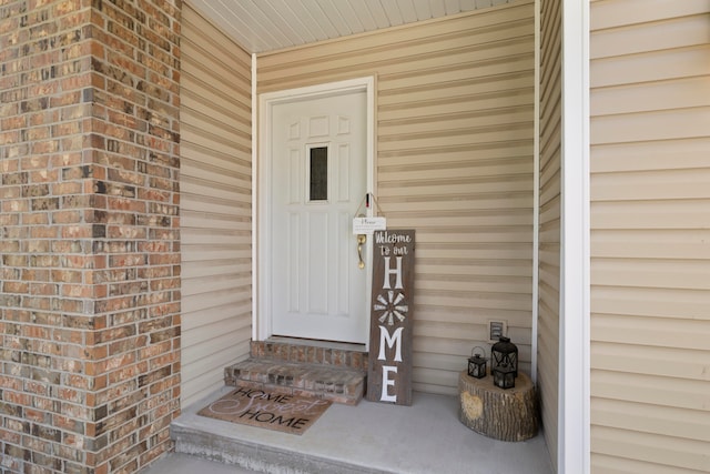 view of entrance to property