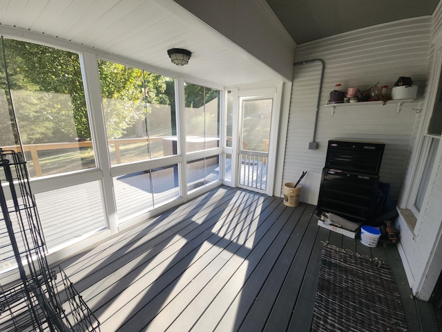 sunroom featuring plenty of natural light