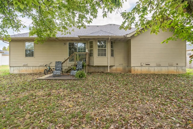 view of back of property