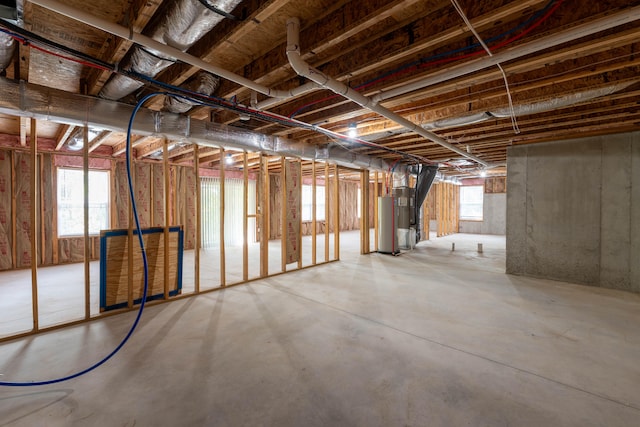 basement featuring a wealth of natural light