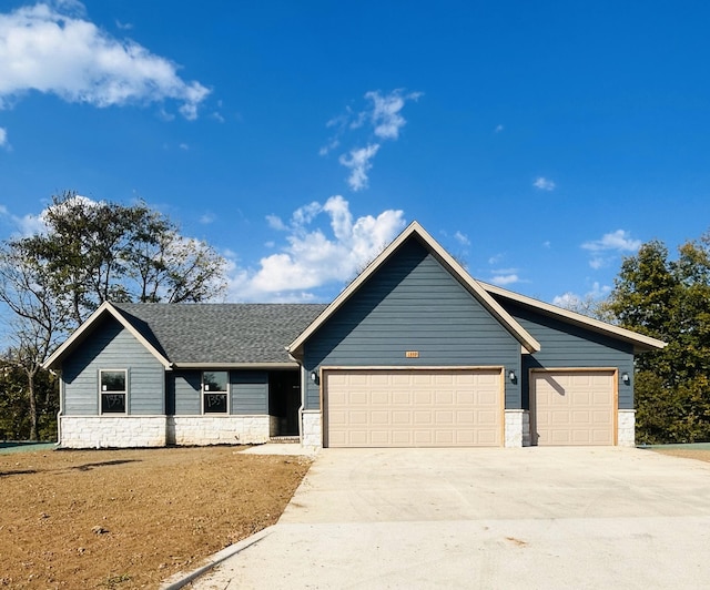 ranch-style house with a garage