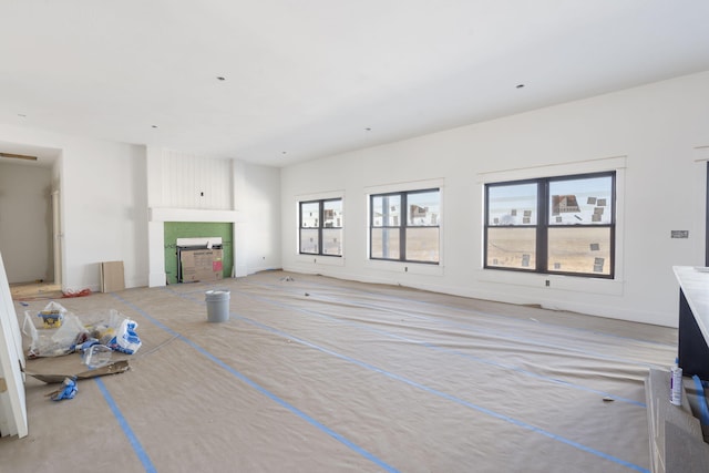 view of unfurnished living room