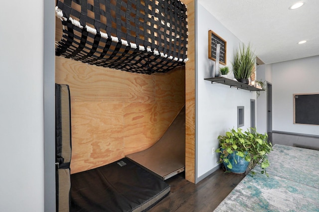 interior space with wood-type flooring