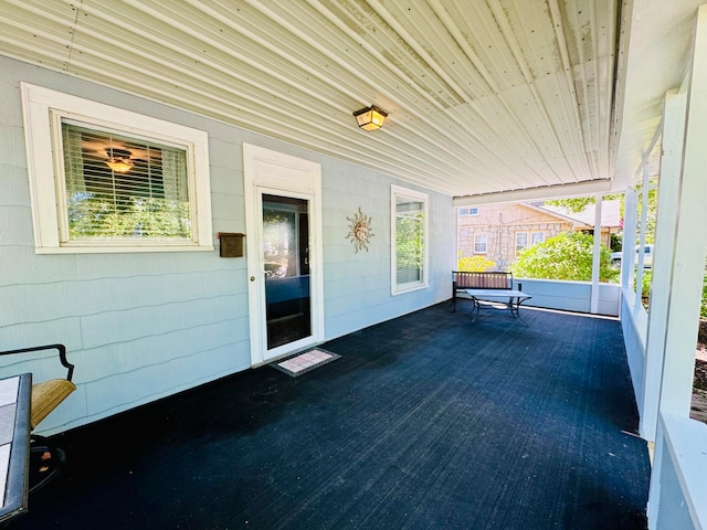 view of patio with covered porch