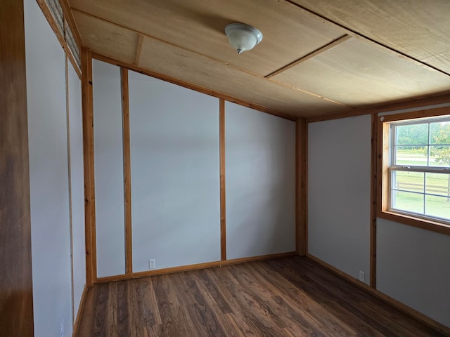 interior space featuring dark wood-type flooring