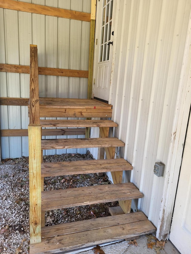 view of stairway