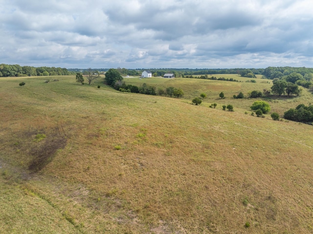 bird's eye view with a rural view