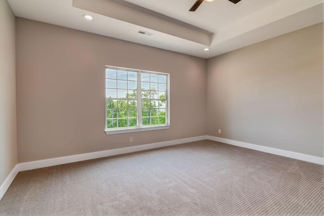 162 Mountain View Cir, Branson West, MO 65737 - carpeted spare room with recessed lighting, baseboards, and ceiling fan