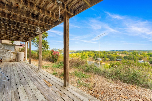 view of wooden terrace