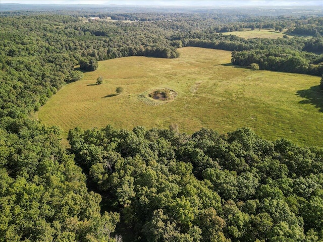 drone / aerial view with a rural view