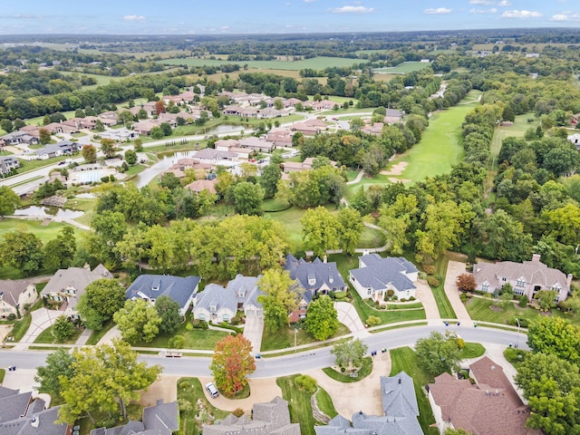 bird's eye view with a residential view