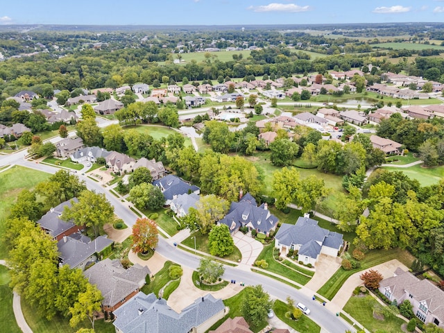 bird's eye view featuring a residential view