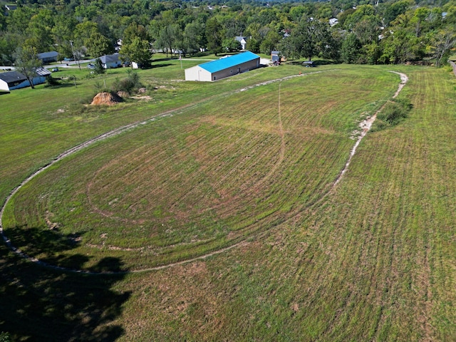 aerial view with a rural view