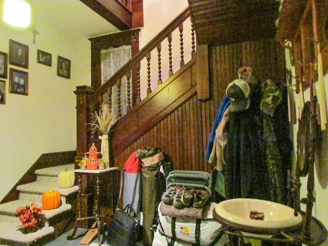 view of staircase