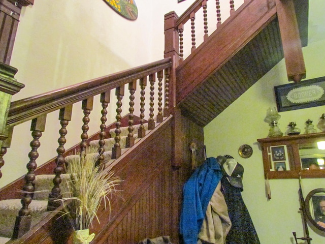 view of stairway