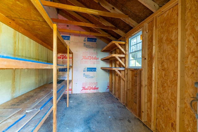 view of storage room