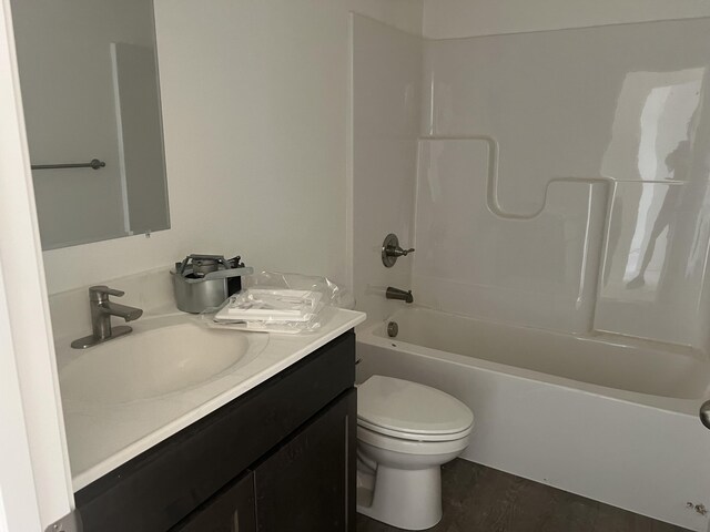 4071 White Oak Rd Lot 5, Merriam Woods, MO 65740 - bathroom featuring toilet, vanity, and  shower combination