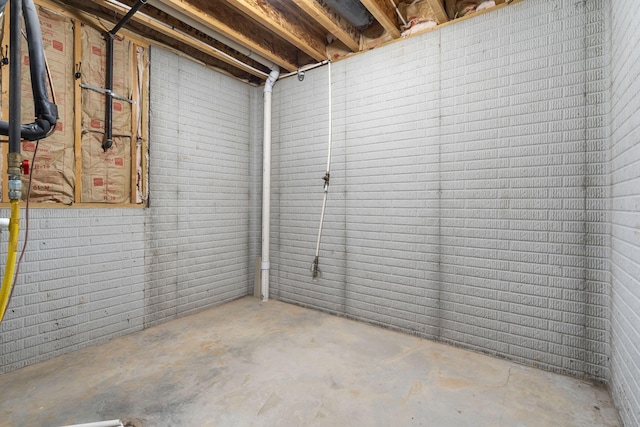 view of basement