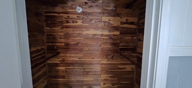 detailed view of wood walls