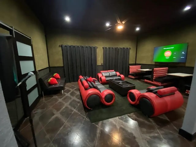 view of home theater room