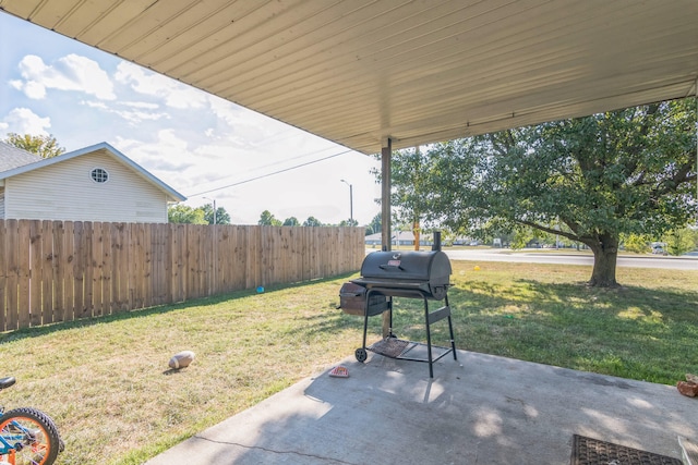 view of patio / terrace featuring area for grilling