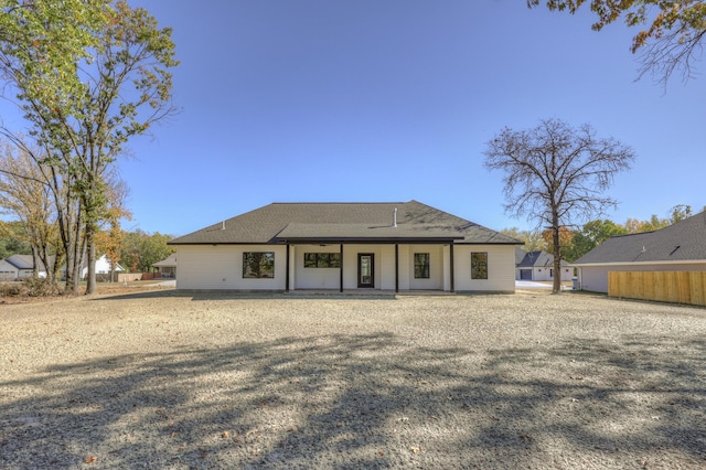 view of back of property